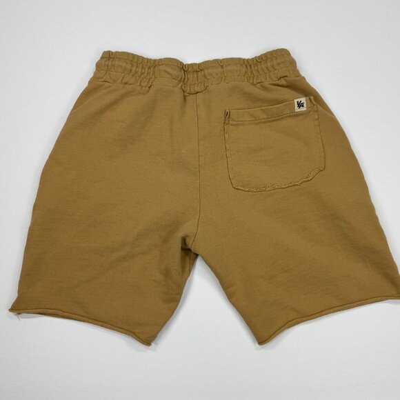 Young LA Mens Tan Sweat Shorts Size L Edition 2014 Training 8" - Picture 2 of 11